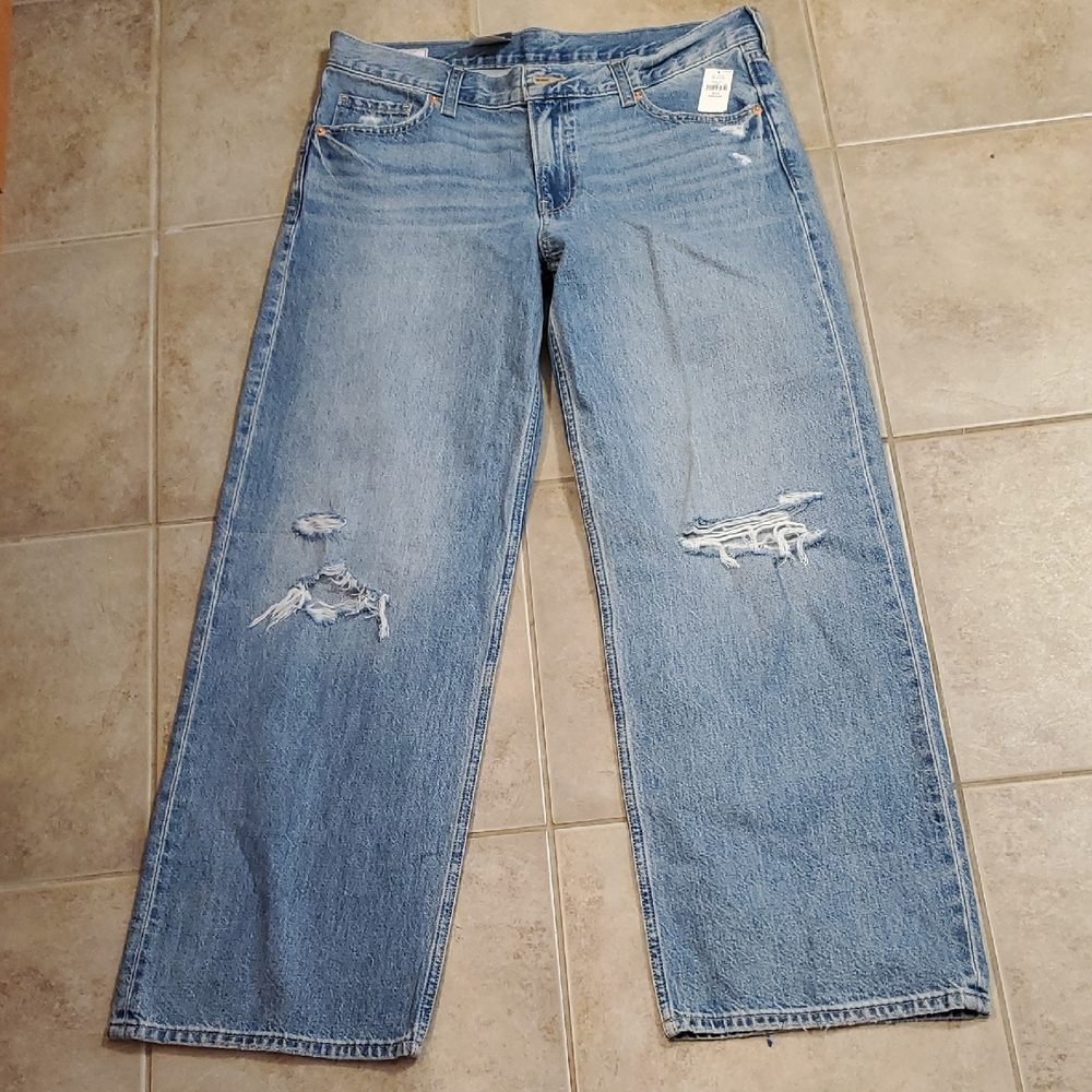 GAP Blue Flare Wide Leg Jeans